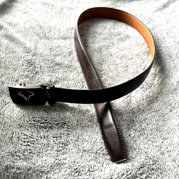 Bulliant Mens Leather Belt Cut To Size Waist Size 28-34 Western Slide 17985 - Picture 1 of 12